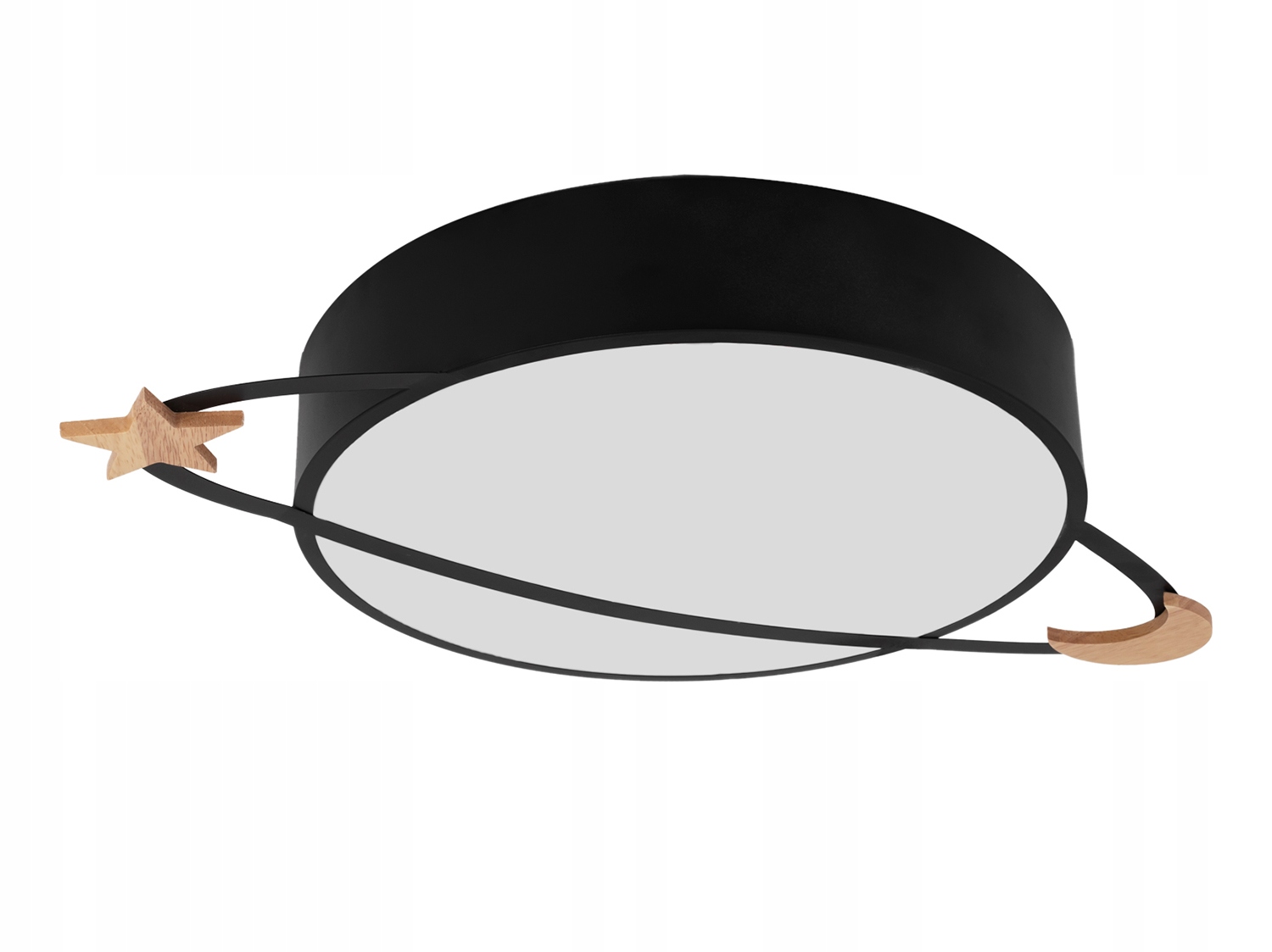 Lampa Stropní Svítidlo Moon Černý Stropní Lustr Loft 4xE27 Do Pokoje Teenagera