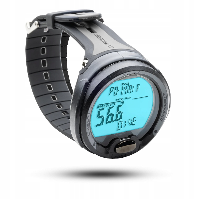 Počítač Cressi Leonardo 2.0 – do 120 m – černošedý – KS770050
