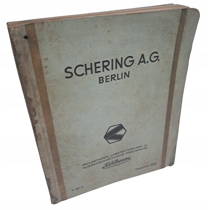 SCHERING A.G. BERLIN 1939 [KATALOG CHEMICZNO - FARMACEUTYCZNY]