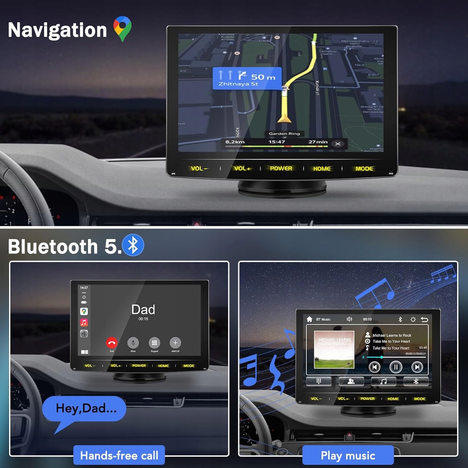 Urvolax Portable Touch Screen Carplay L844 Model Portable Touch Screen Carplay