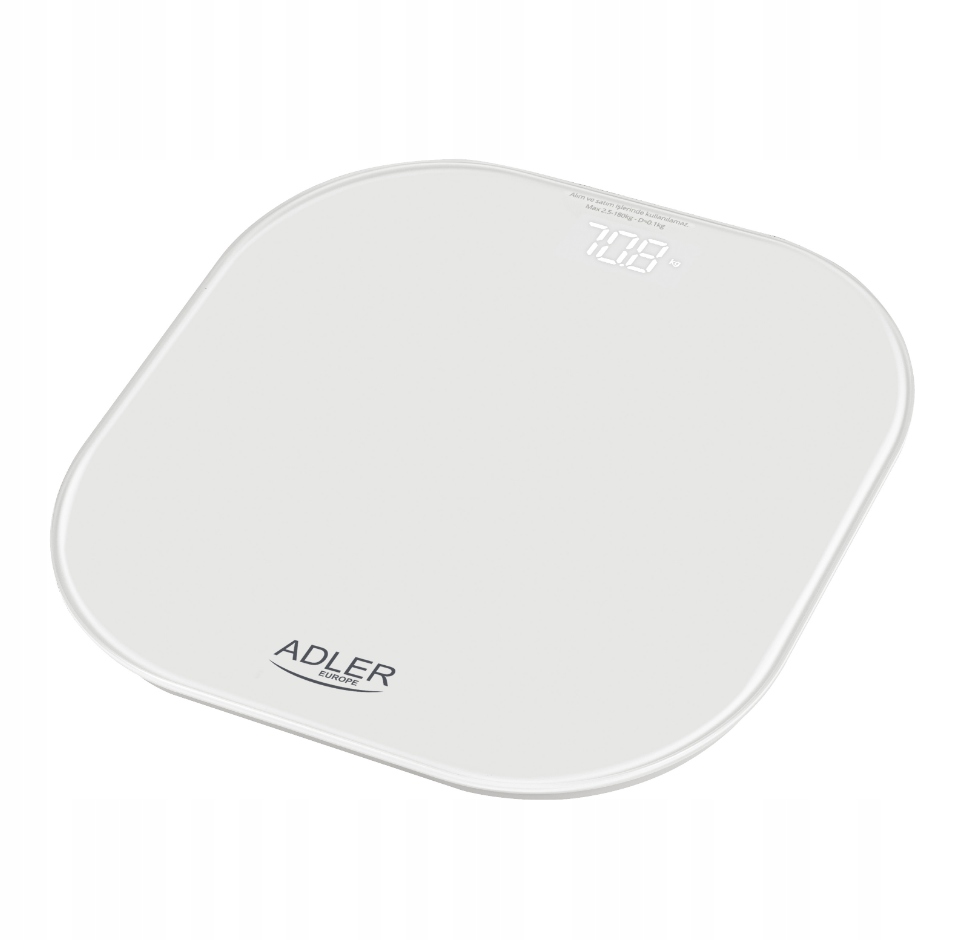 Waga Łazienkowa Adler AD 8188 LED 180kg Dokładna 100g Szkło