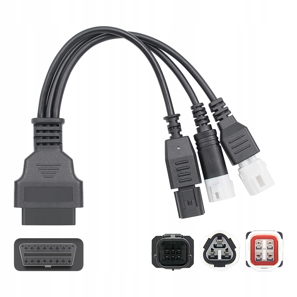 3 pin 4 pin Yamaha 6 pin Honda Adapter Przejściówka Kabel OBD2 Obd 2 3w1
