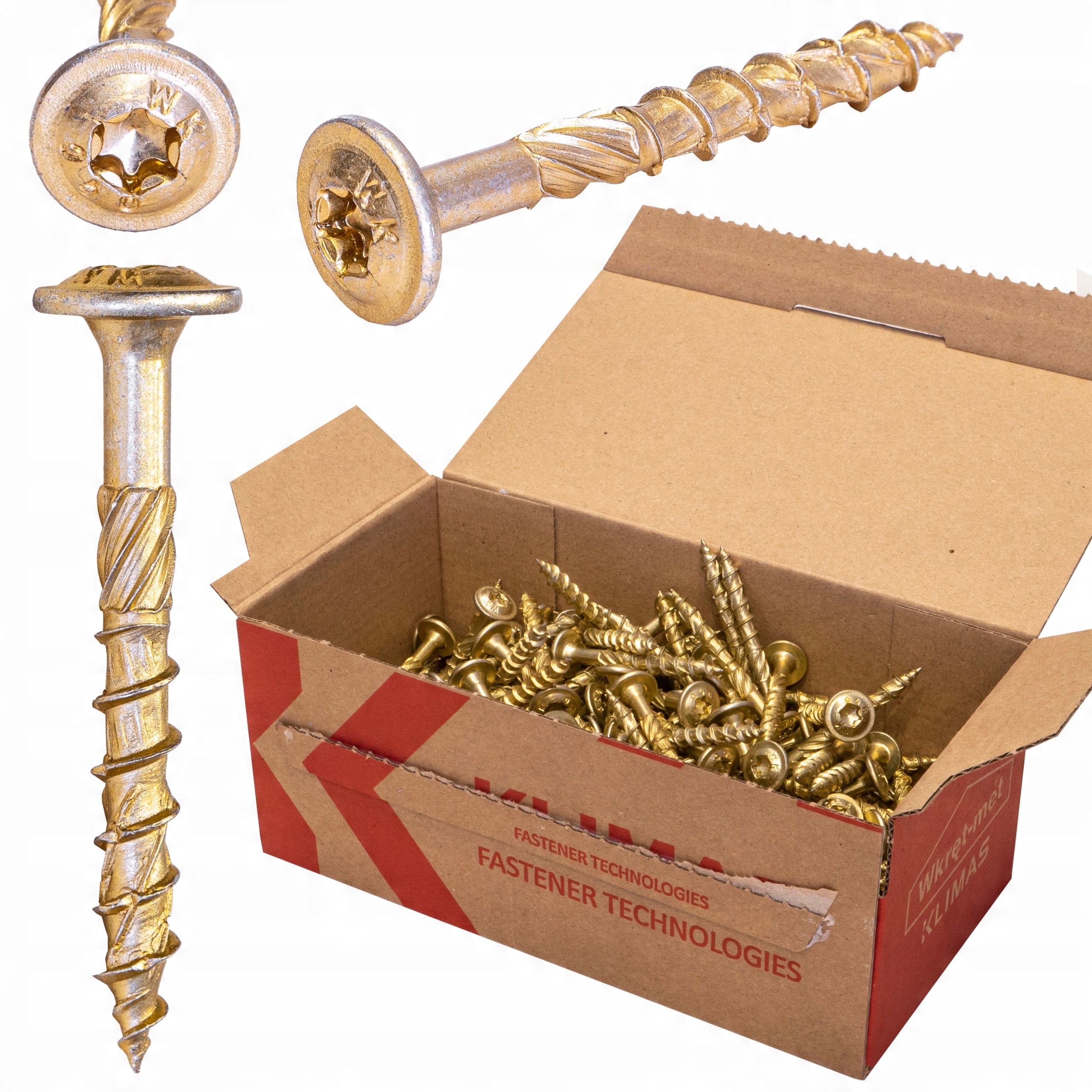 

Wkręty ciesielskie Talerzowe do drewna Torx 6x120