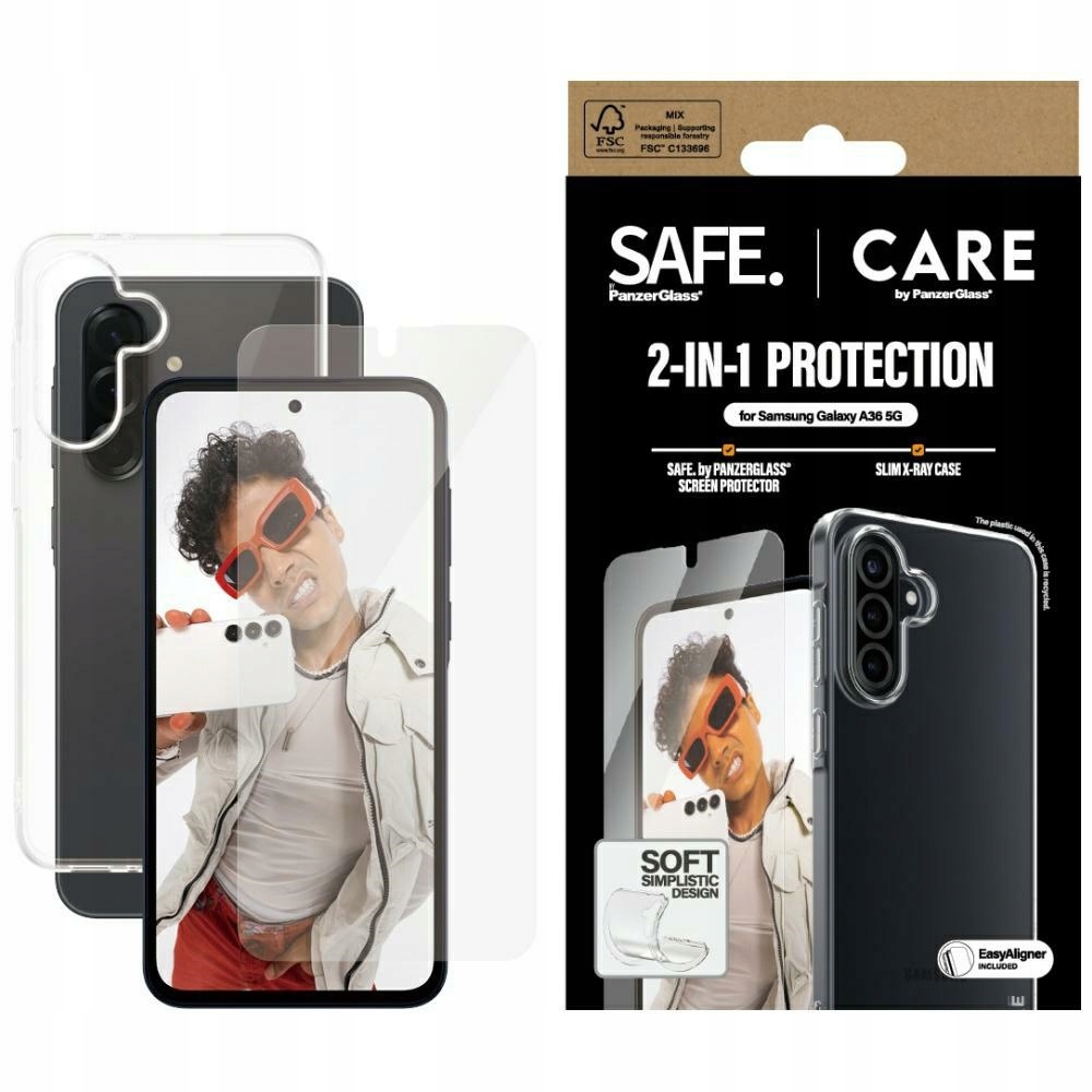 Pouzdro+sklo pro Samsung Galaxy A36 PanzerGlass 5G černé