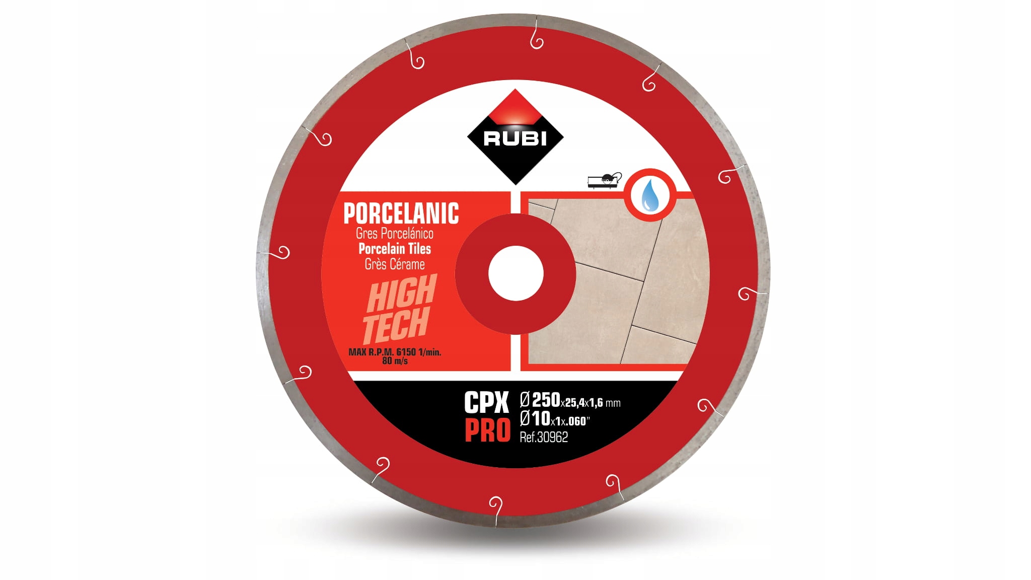 Tarcza diamentowa 250x25.4mm Rubi Cpx Pro
