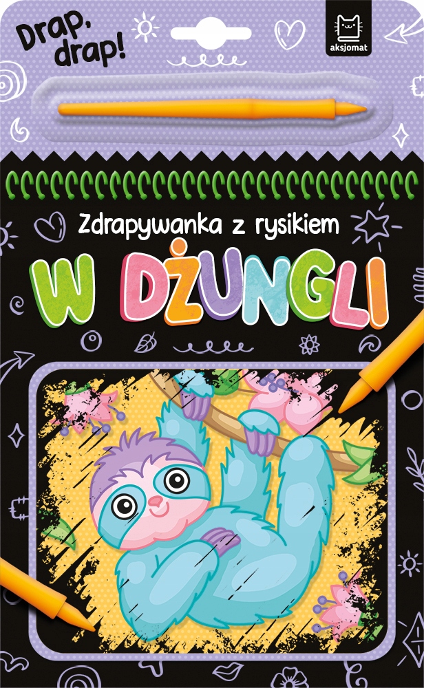 

W dżungli Zdrapywanka z rysikiem Wydrapywanka