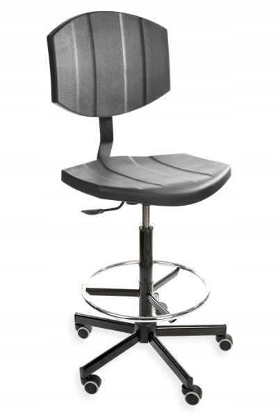 Krzesło Warsztatowe Pur-Active Techniczne Na Kółkach Ring Laboratoryjne