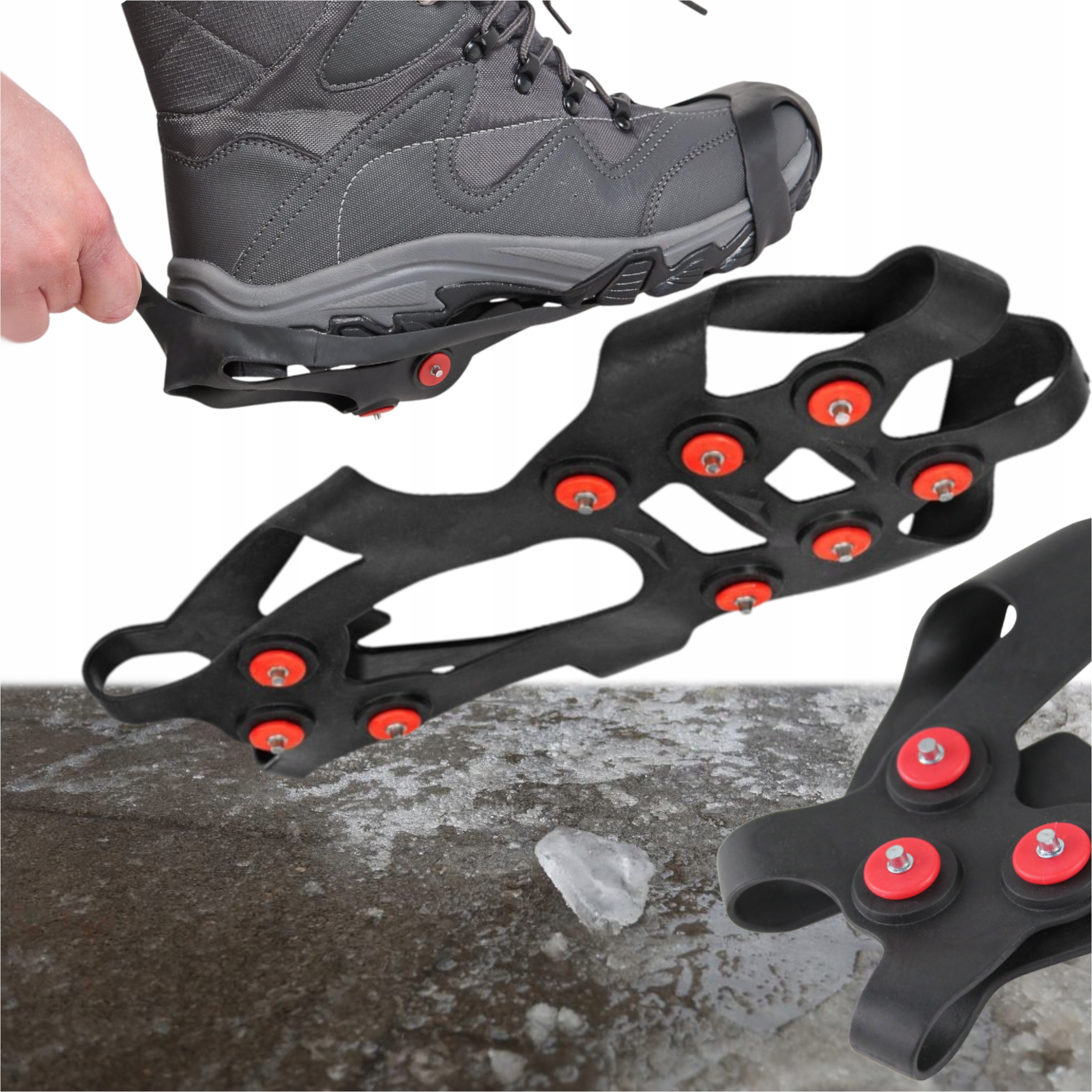 Protiskluzové Nástavce Nesmeky na chodníky Zledovatělý sníh a sklenice 40-45