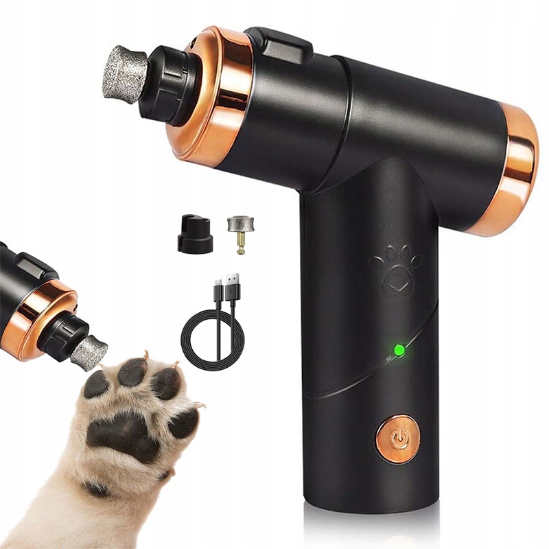 Levně Strojek na stříhání psů, Elektrický holicí strojek, pilník na Drápy, profesionální, 2 rychlosti, Led světlo