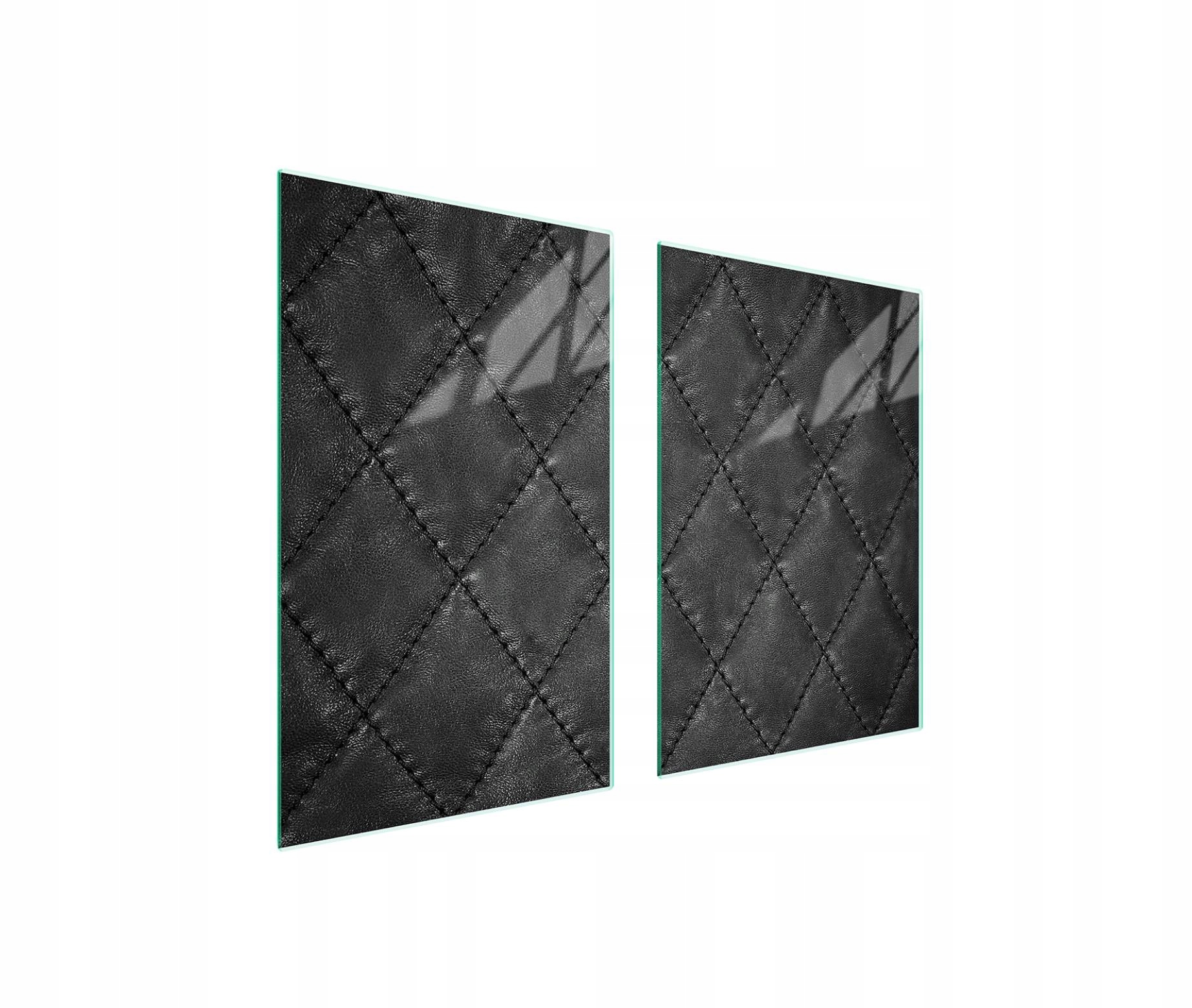Skleněná ochranná deska na sporák 65x52 Kůže Tvrzené sklo 7v1