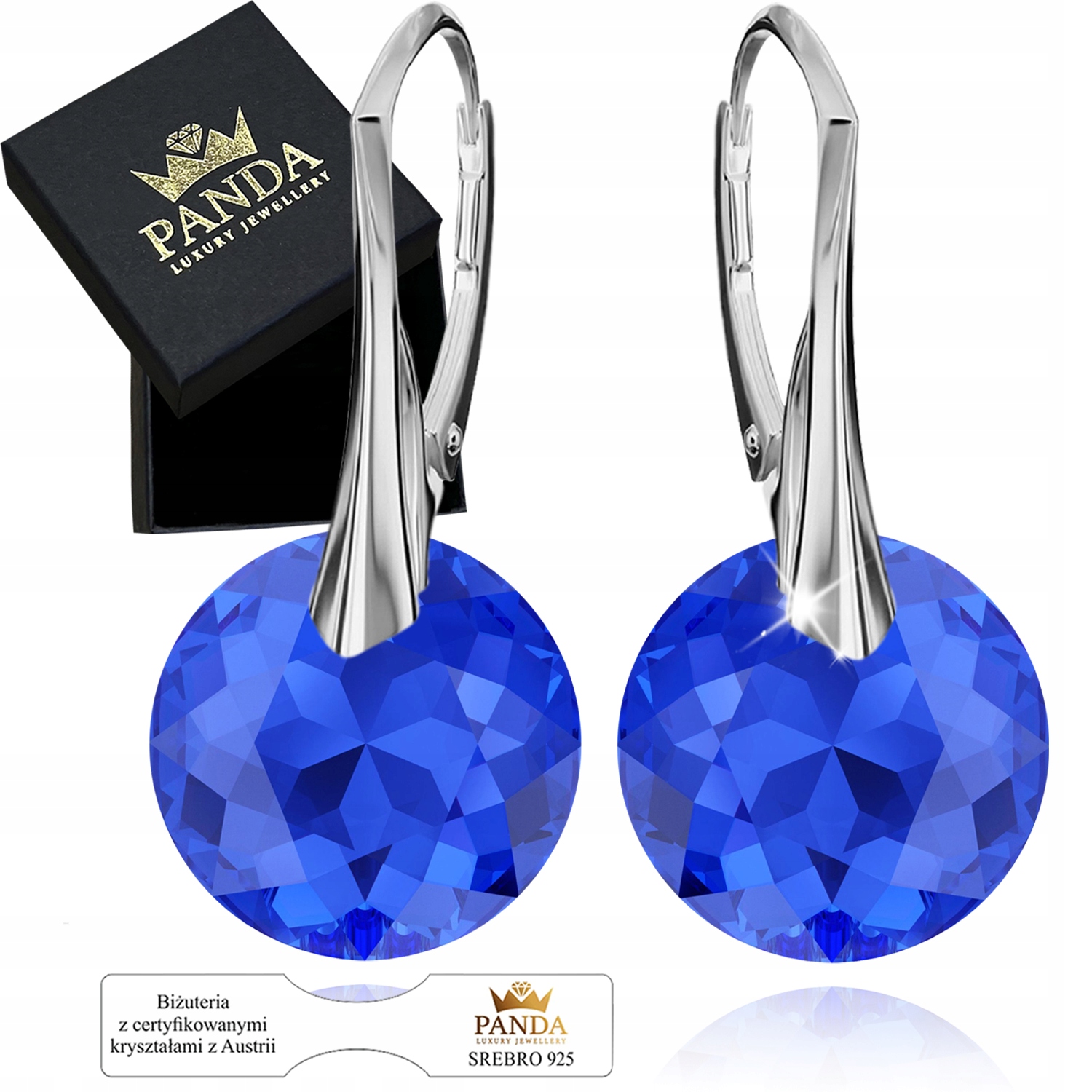 Dámské Stříbrné Náušnice Kolečka Krystaly Dárek Den žen matek dítěte