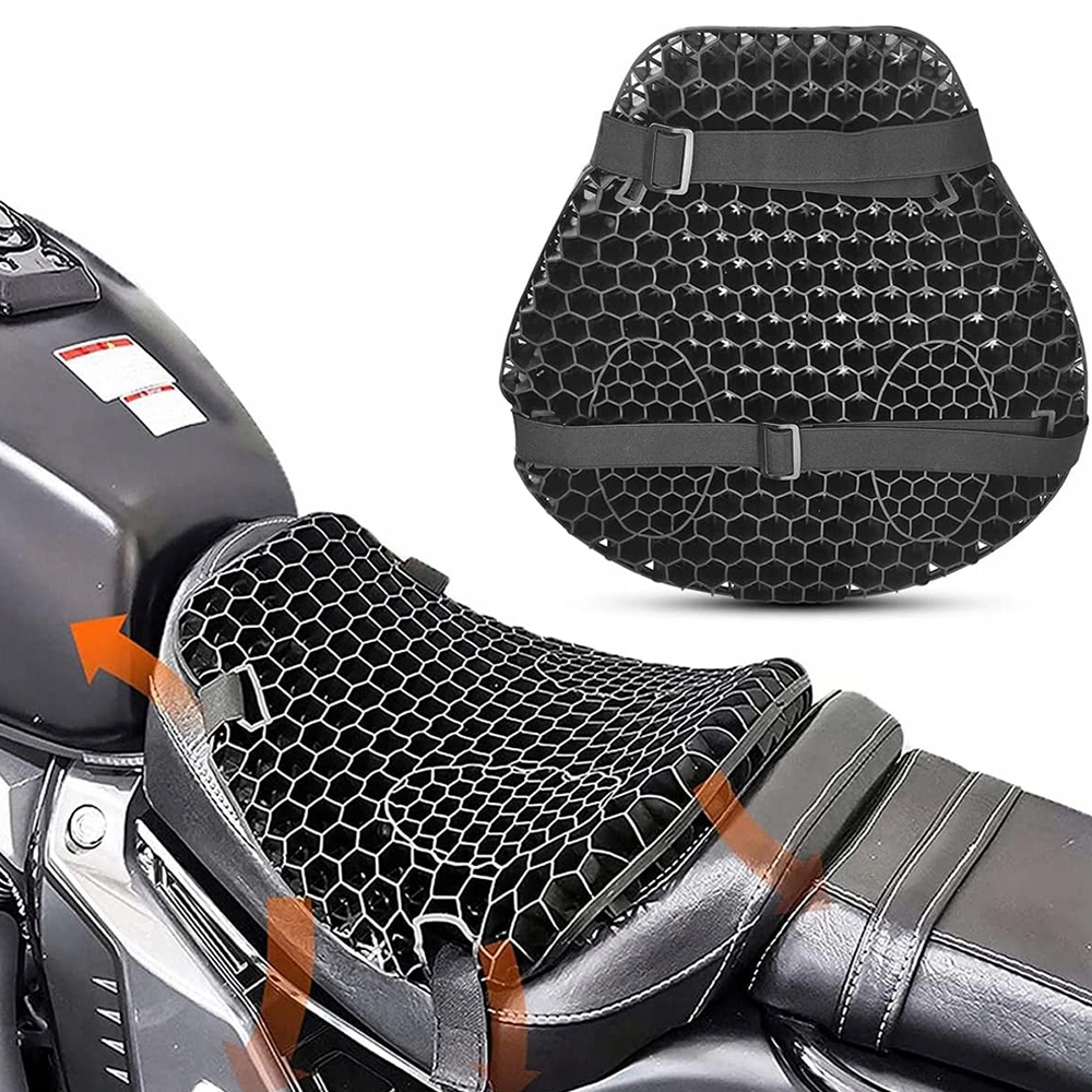 PODUSZKA MOTOCYKLOWA ŻELOWA NA SIEDZENIE NAKŁADKA GRUBA