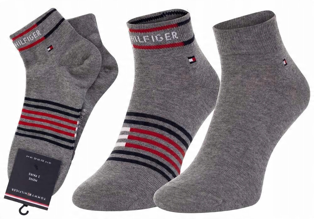 

Tommy Hilfiger Męskie Stopki 2P Grey r. 43-46