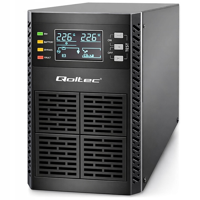 Záložný zdroj Ups On-line 2kVA 2000W čistá sínusová Qoltec LCD Epo