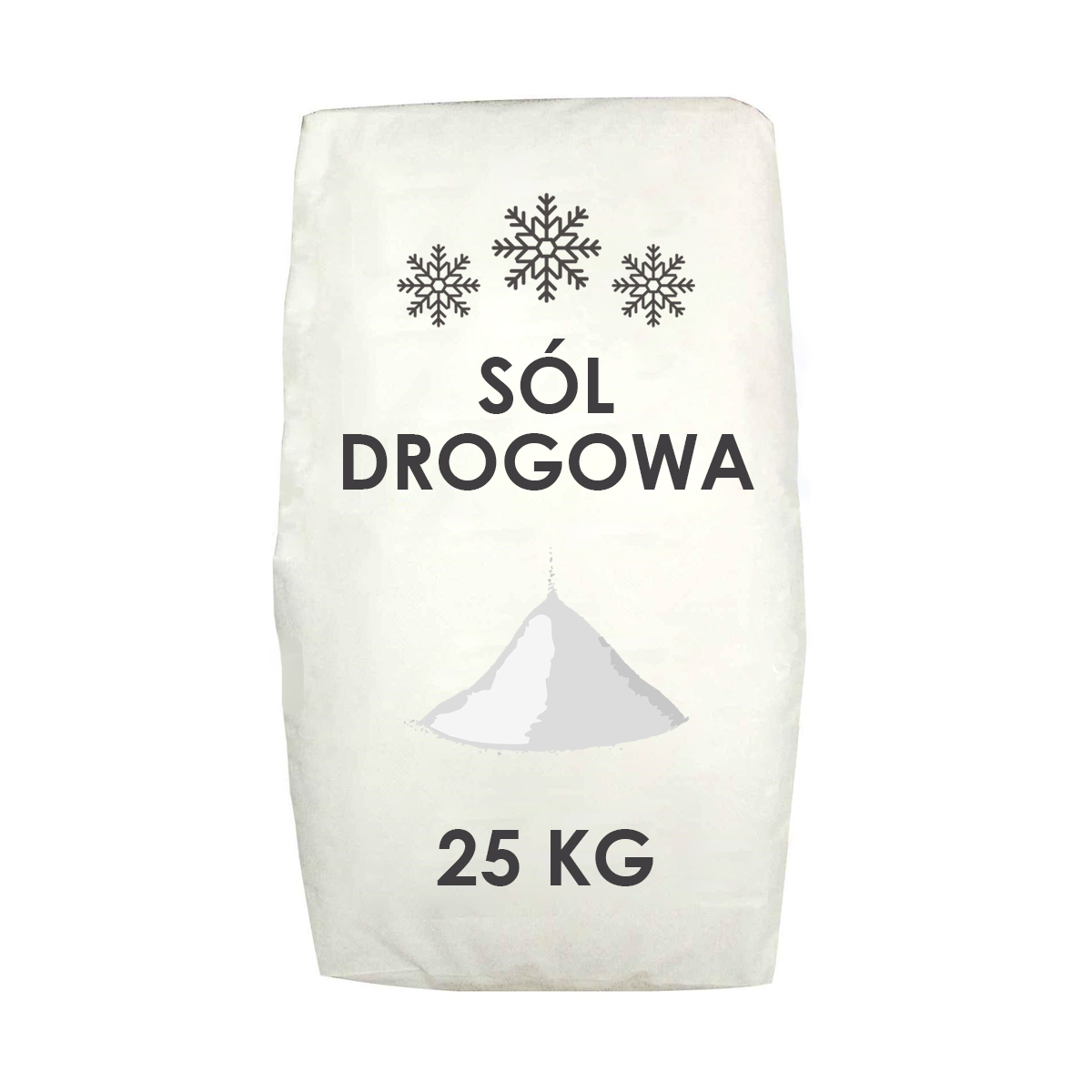 SÓL DROGOWA 25 KG na oblodzenia chodników NA LÓD ŚNIEG do posypywania dróg