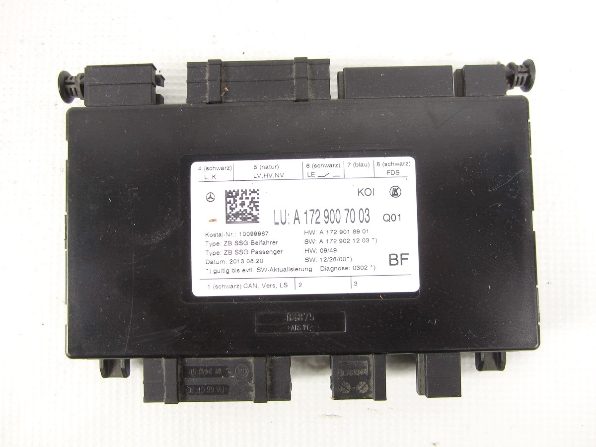 module control unit seat of the front front right Mercedes W212 Lift