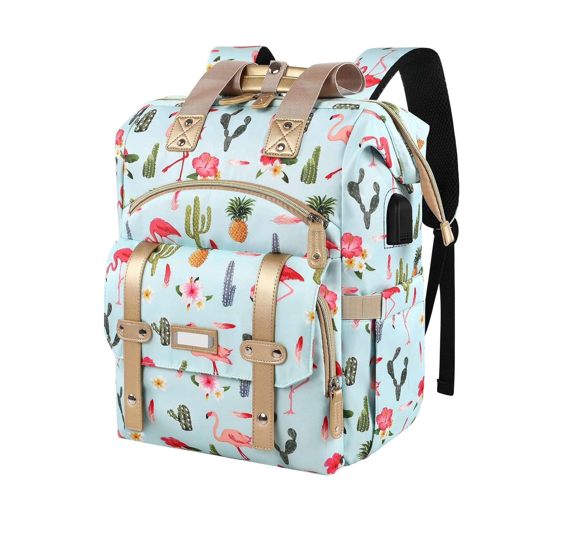 Batoh Na Notebook 15,6" Voděodolný Městský s Usb dívčí barevný