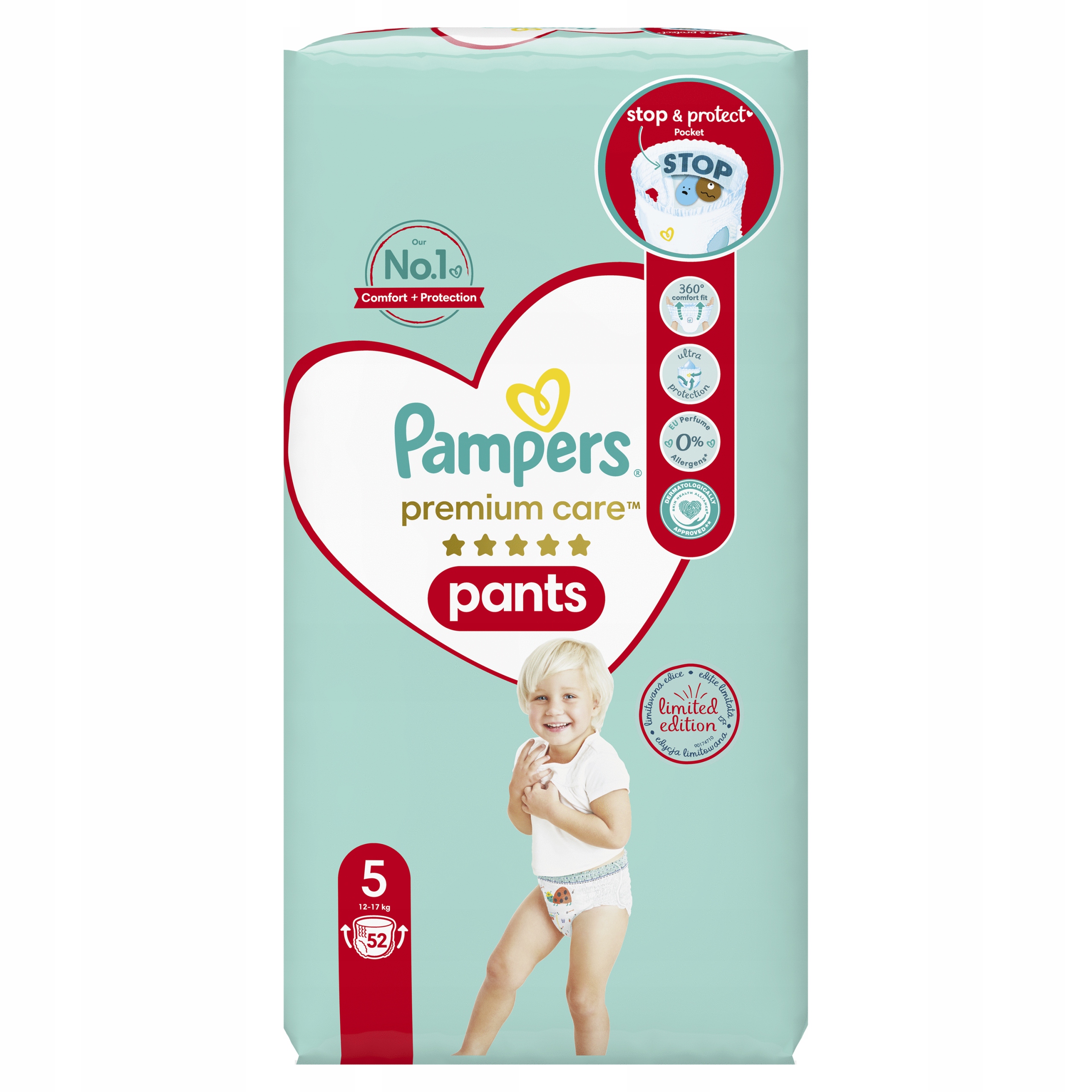 Pampers Premium Care 5 52 szt. 12-17 kg Pieluchomajtki