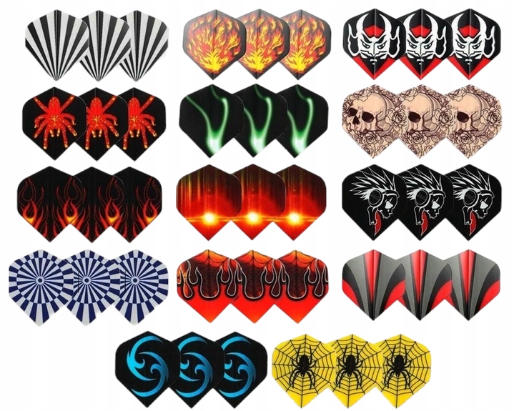 ZESTAW 12 RZUTKI LOTKI DART 100 GROTÓW + 42 PIÓRKA Kod producenta 12 RZUTEK DO DARTA 100 GROTÓW + 42 PIÓRKA