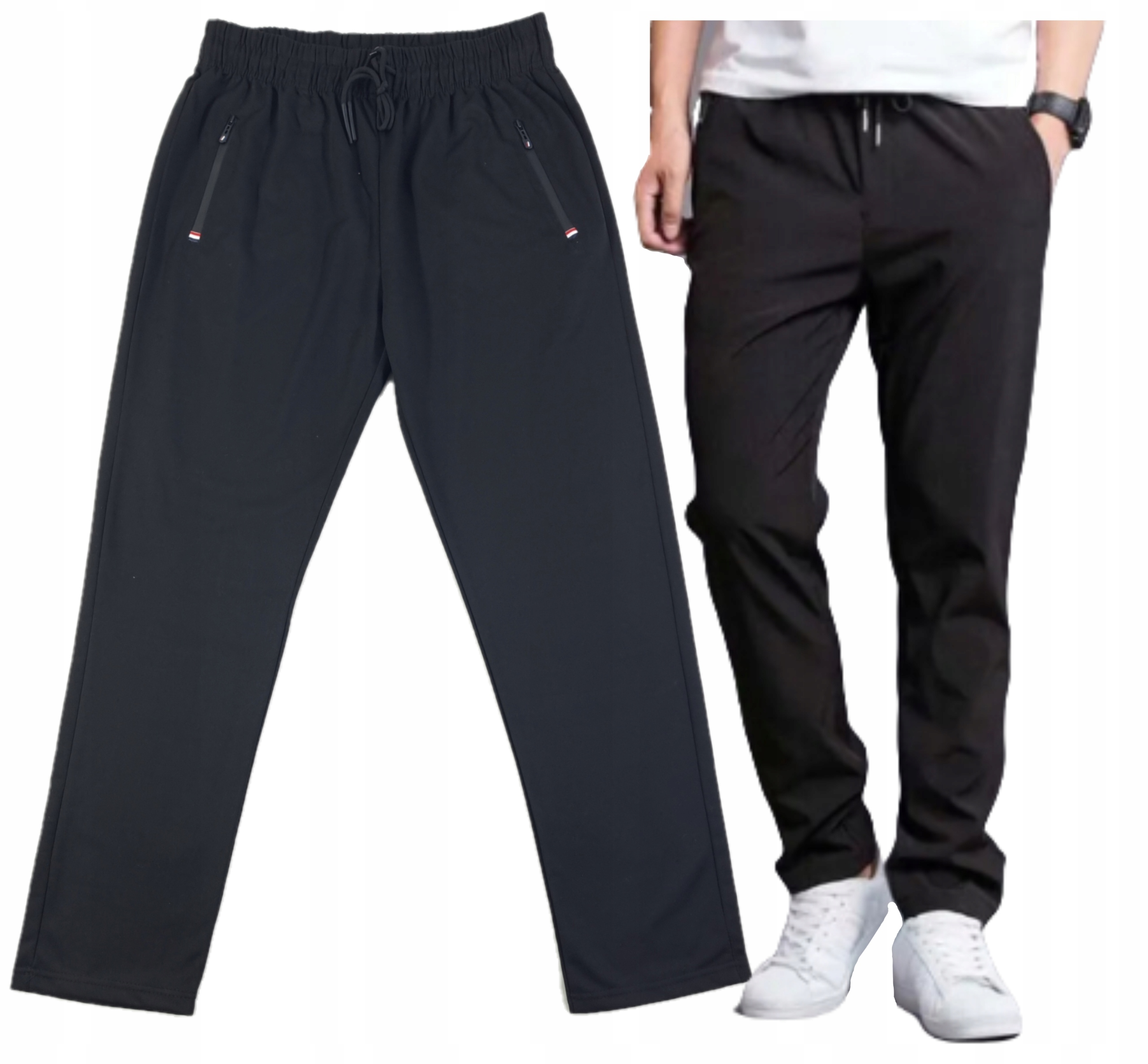 SPODNIE DRESOWE DRESY MĘSKIE DŁUGIE SPORT PROSTE L XL