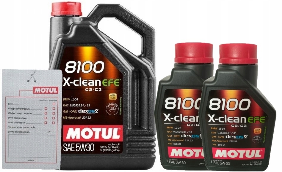 Olej Silnikowy Motul 8100 X-clean Efe 7L 5W30