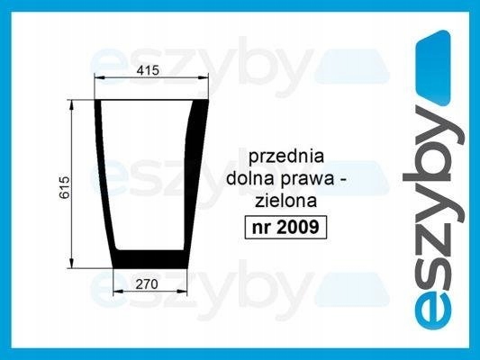 sklo Case Maxxum přední spodní pravé