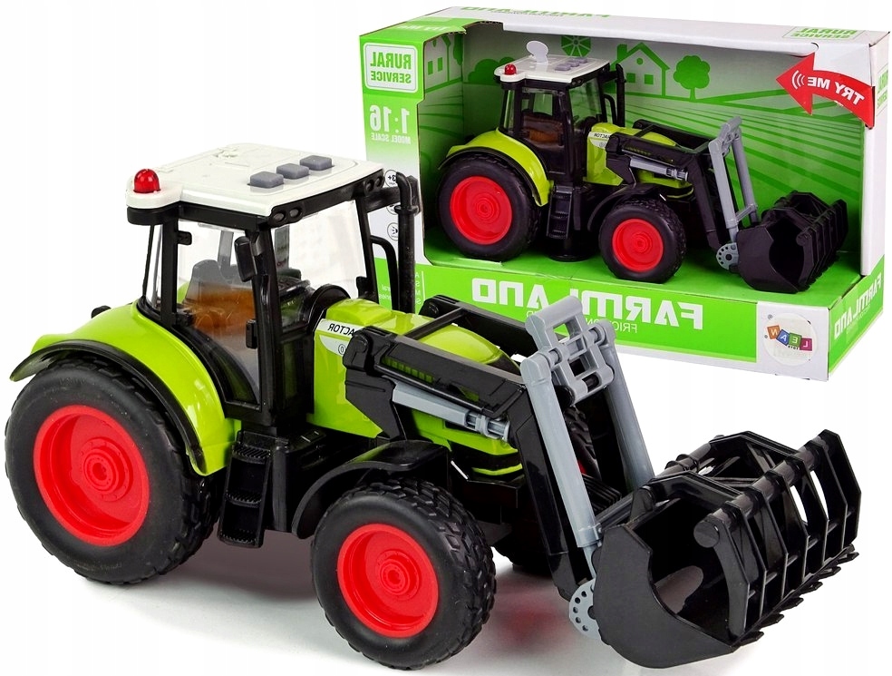 

Traktor Napęd Ruchoma Łyżka Światło Dźwięk