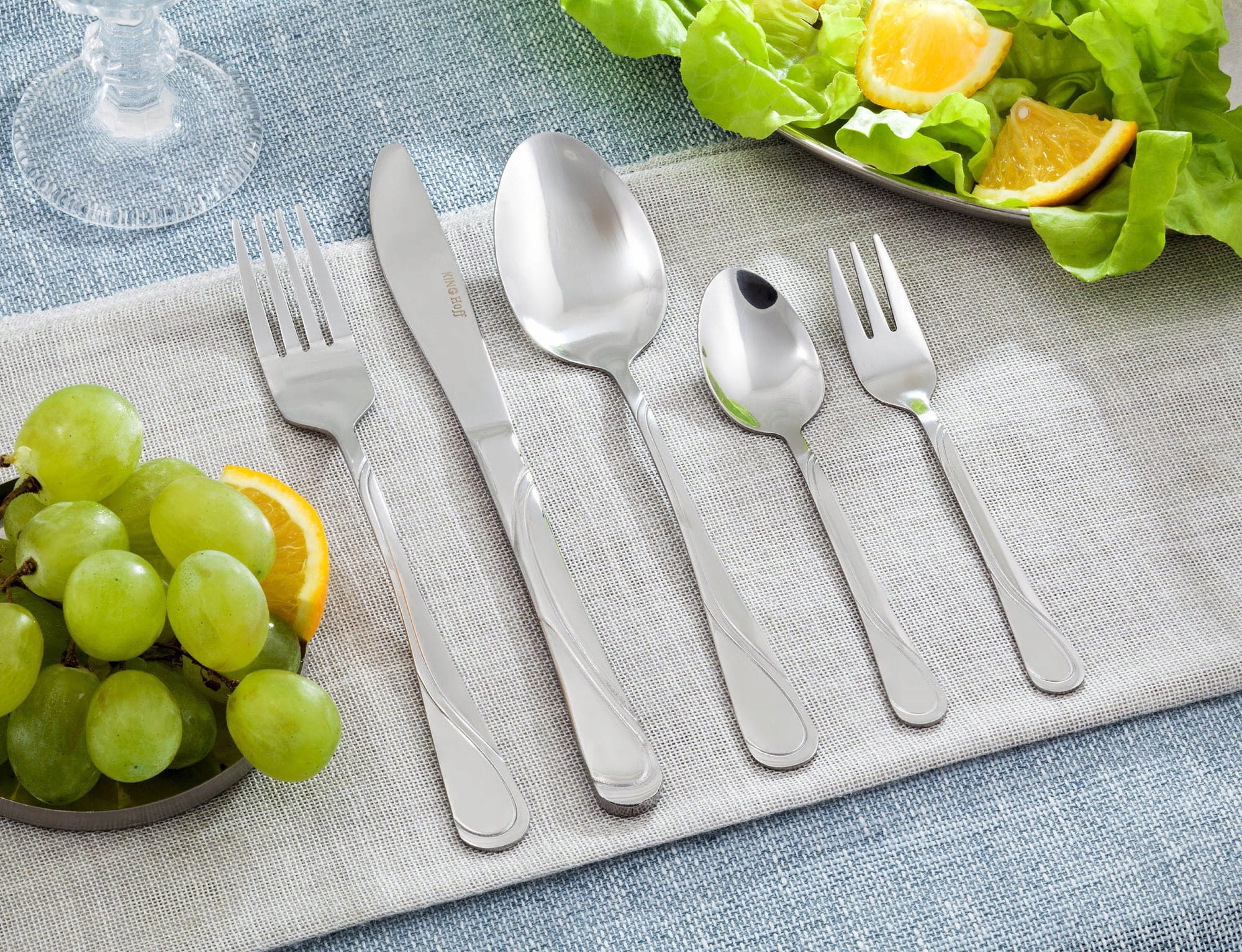 Komplet łyżek obiadowych 6-ele Połysk KINGHOFF Marka Kinghoff