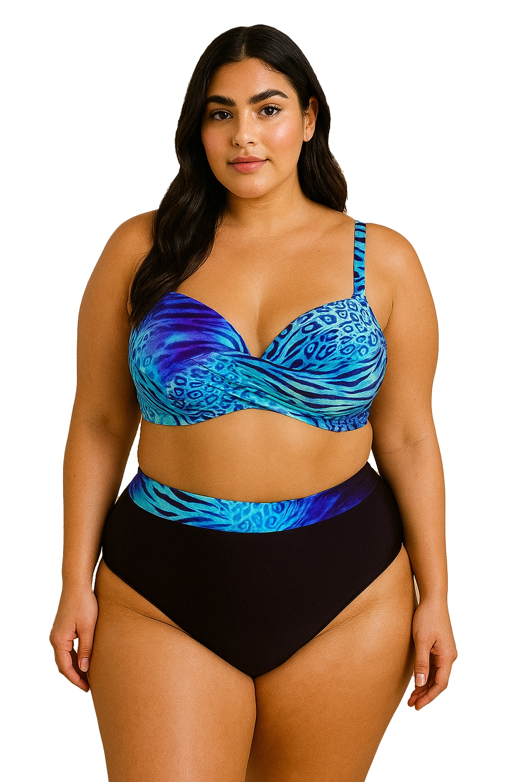 Plavky Gabbiano Esther zvířecí bikiny Plus Size 46E/3XL 95E