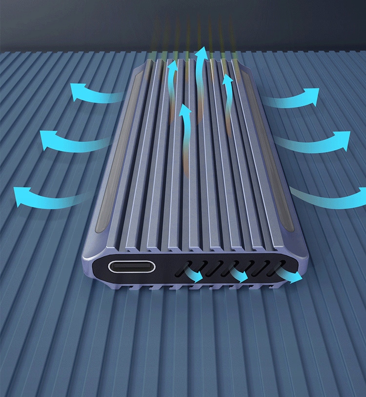 OBUDOWA NA DYSK SSD NVME M.2 ADAPTER USB 3.1 TYP C Chipset REALTEK RTL9210B Producent Novaza tech