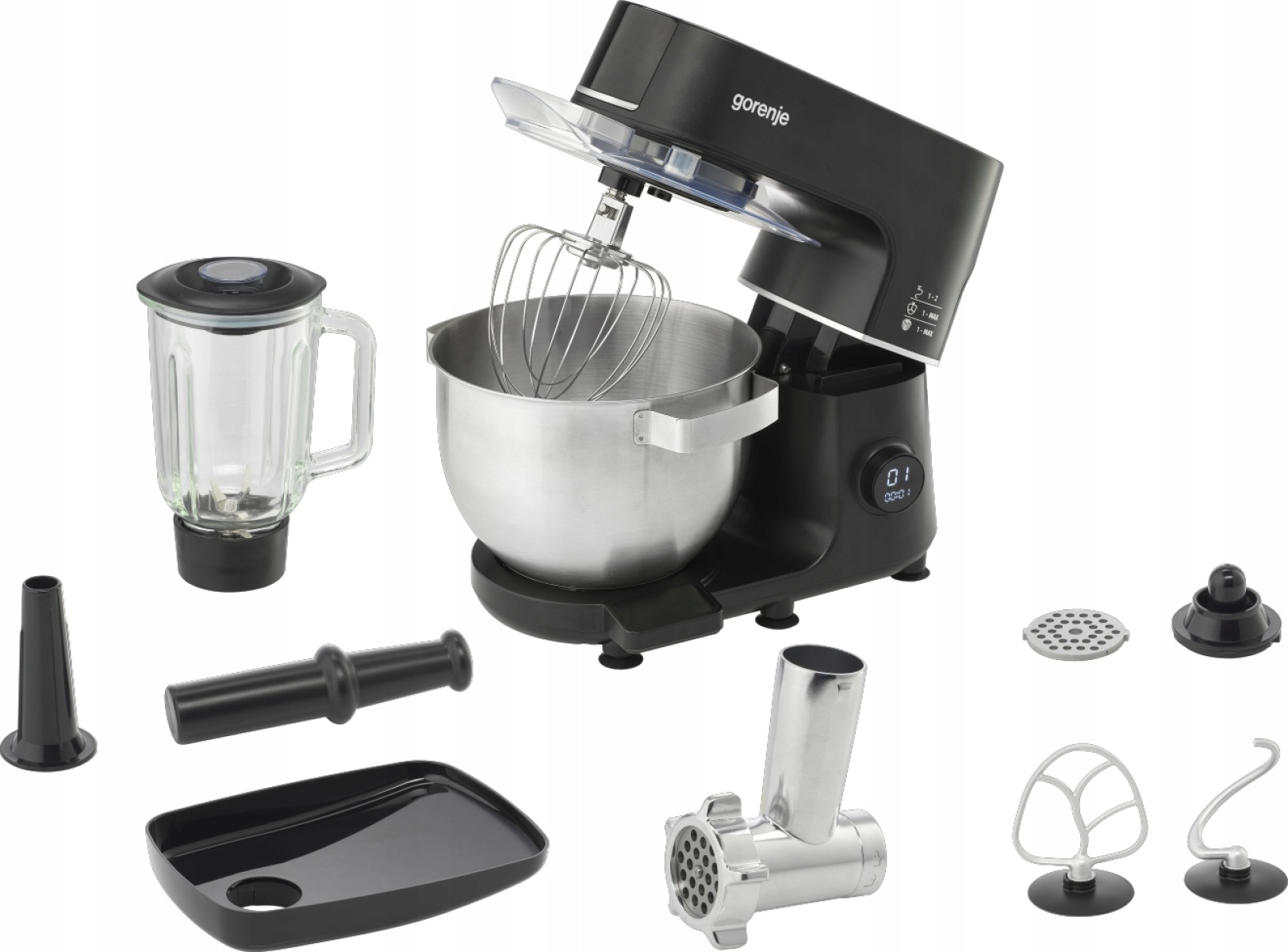 Gorenje Robot kuchenny MMC1000SCB 1000 W Liczba prędkości: 12 Poj