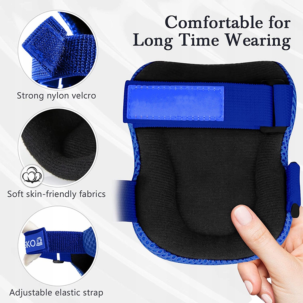 DZIECIĘCY ZESTAW OCHRONNY OCHRONA KOLAN ŁOKCI 6w1 Model abc