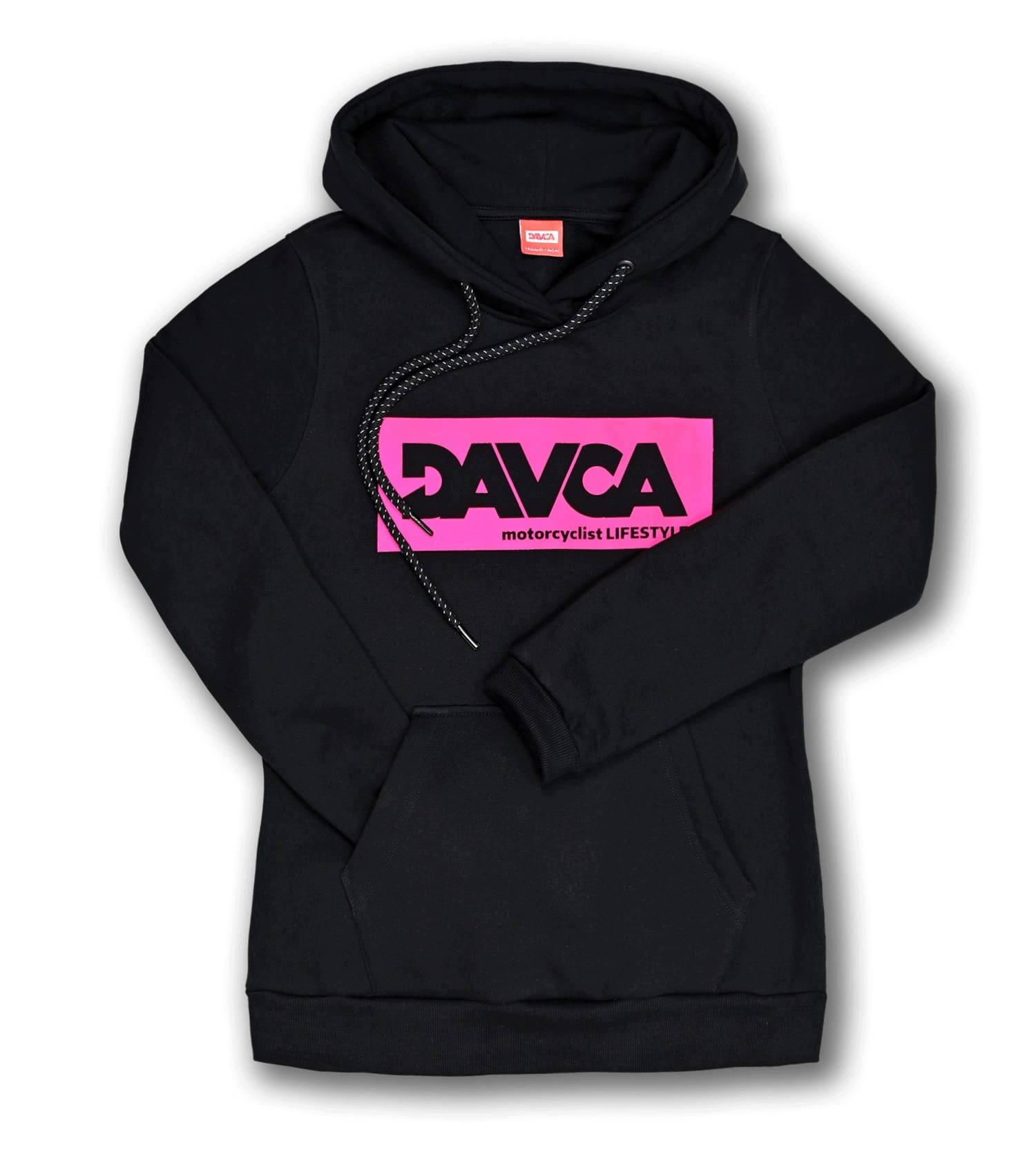 Mikina Davca Black Logo Pink M