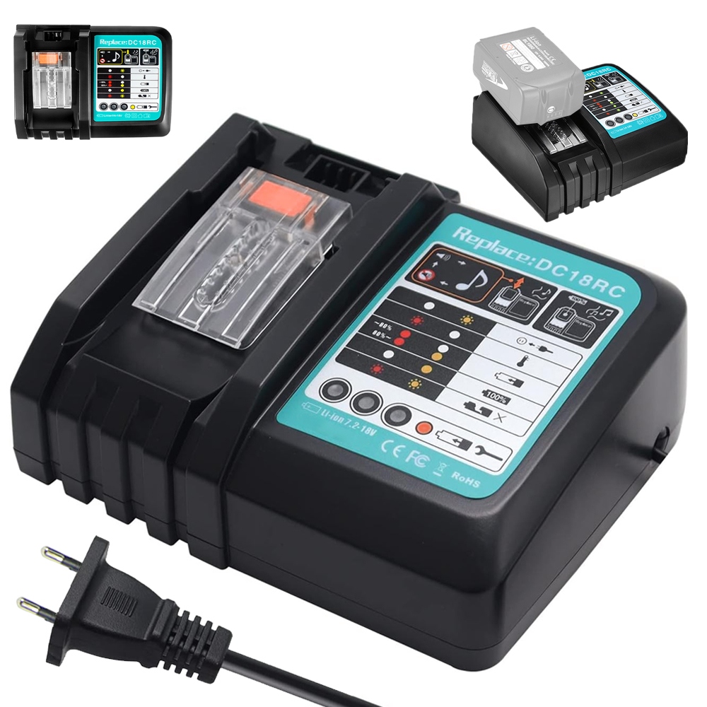 Nabíječka Akumulátorů Na Nářadí S Ochranou A Led Světlem