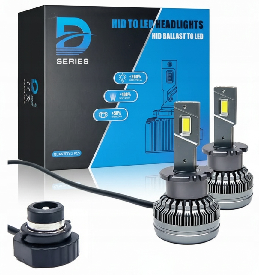 2x Led Žárovka D2S Xenon Žárovka Hořák Plug&Play Xenon 6000K Canbus Výkonná