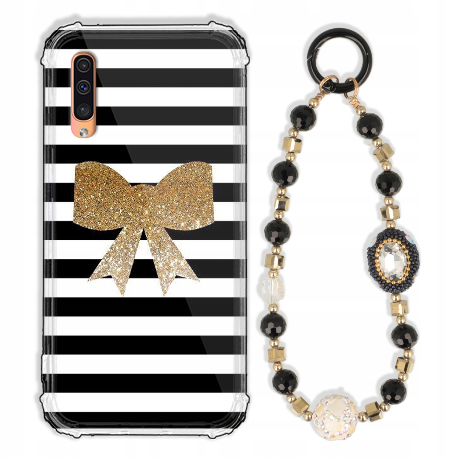 Pouzdro Pro Samsung A30S Pouzdro Antishock Zirkony Černo Zlaté|odolné|pevné