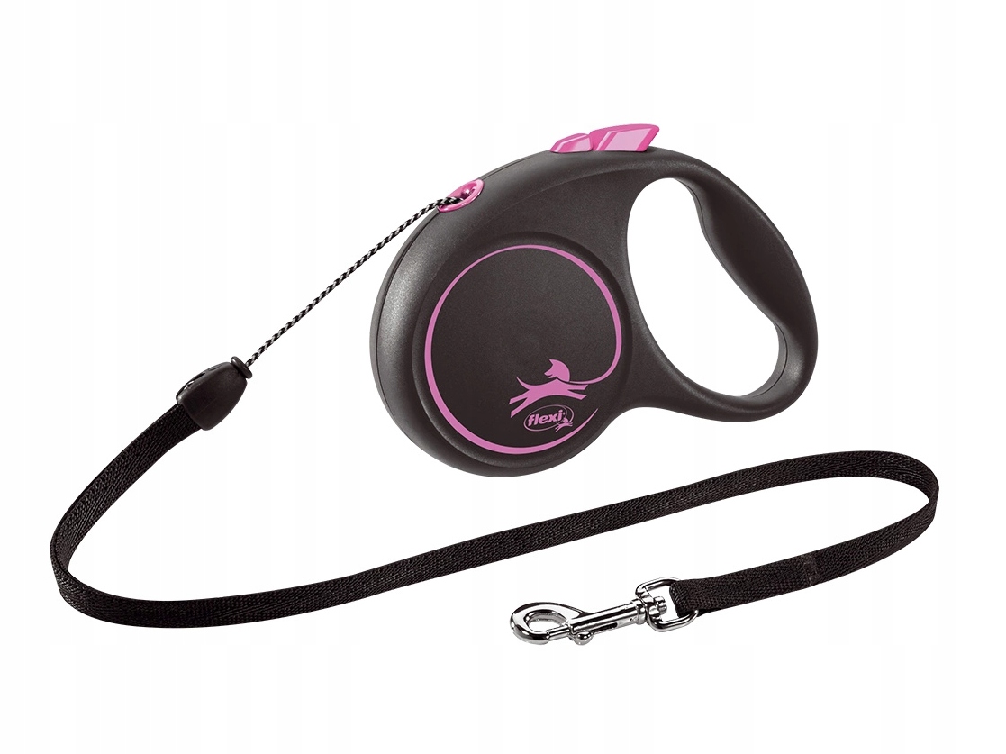 

Flexi smycz Black Design sznurek S 5m/12kg różowa