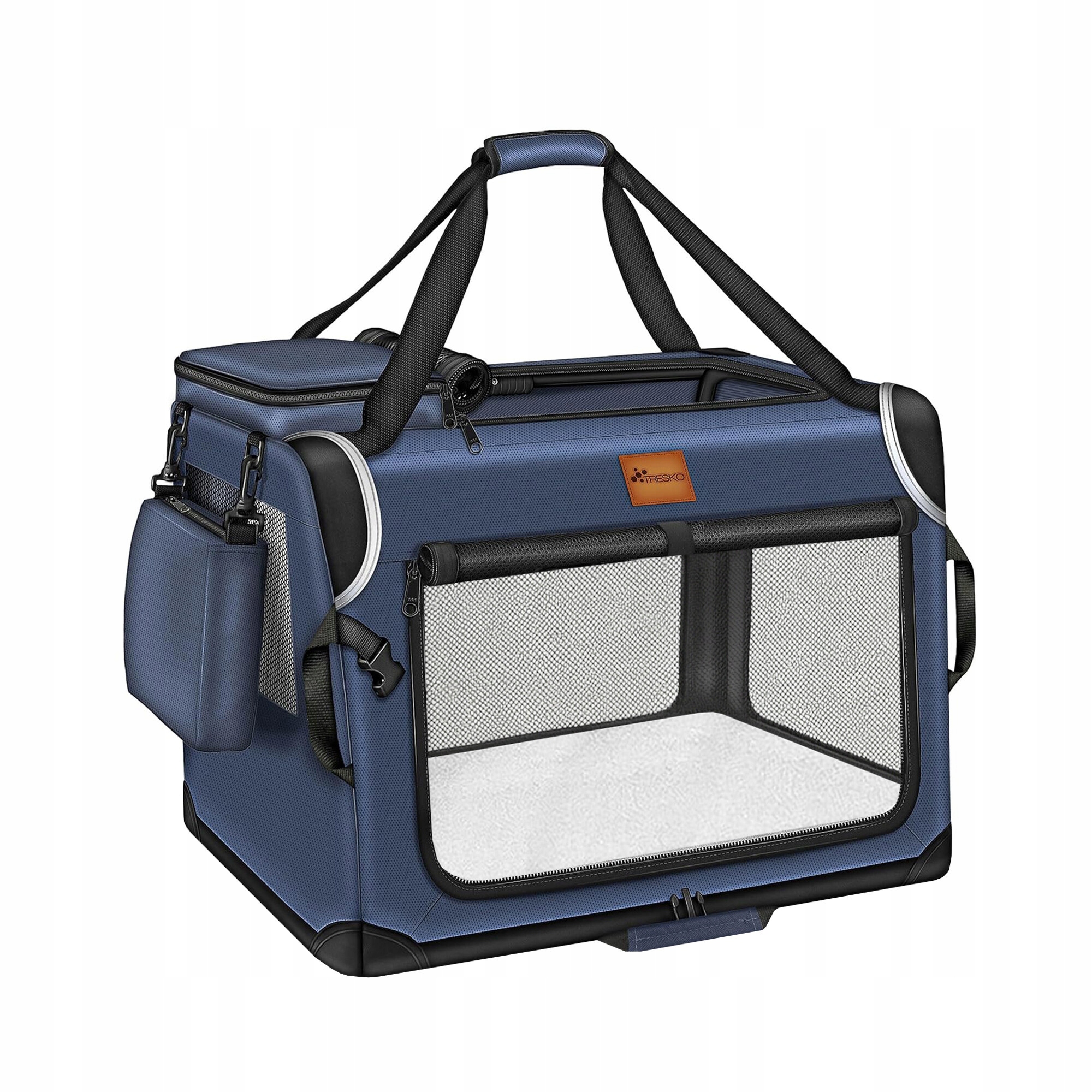 Levně Tresko Přepravka pro psy a kočky 92x63x63 cm Modrá