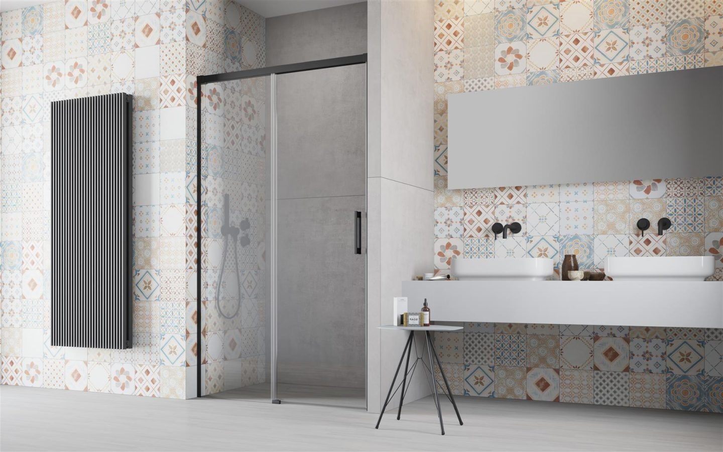 Drzwi czarne RADAWAY Idea Black DWJ 160x200,5 LEWE Marka Radaway