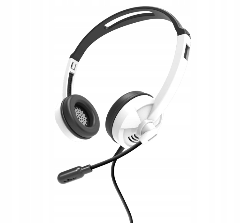 DigiPower Zestaw słuchawkowy nauszny biały