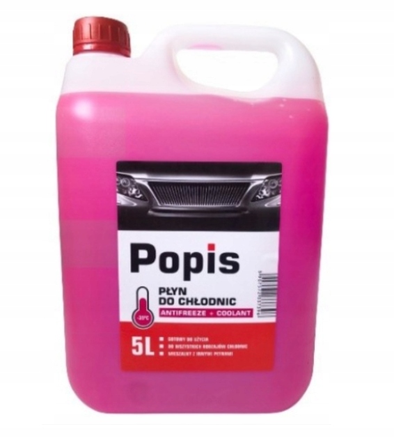 Popis Płyn Do Chłodnic Różowy Glikol -37°C 5L