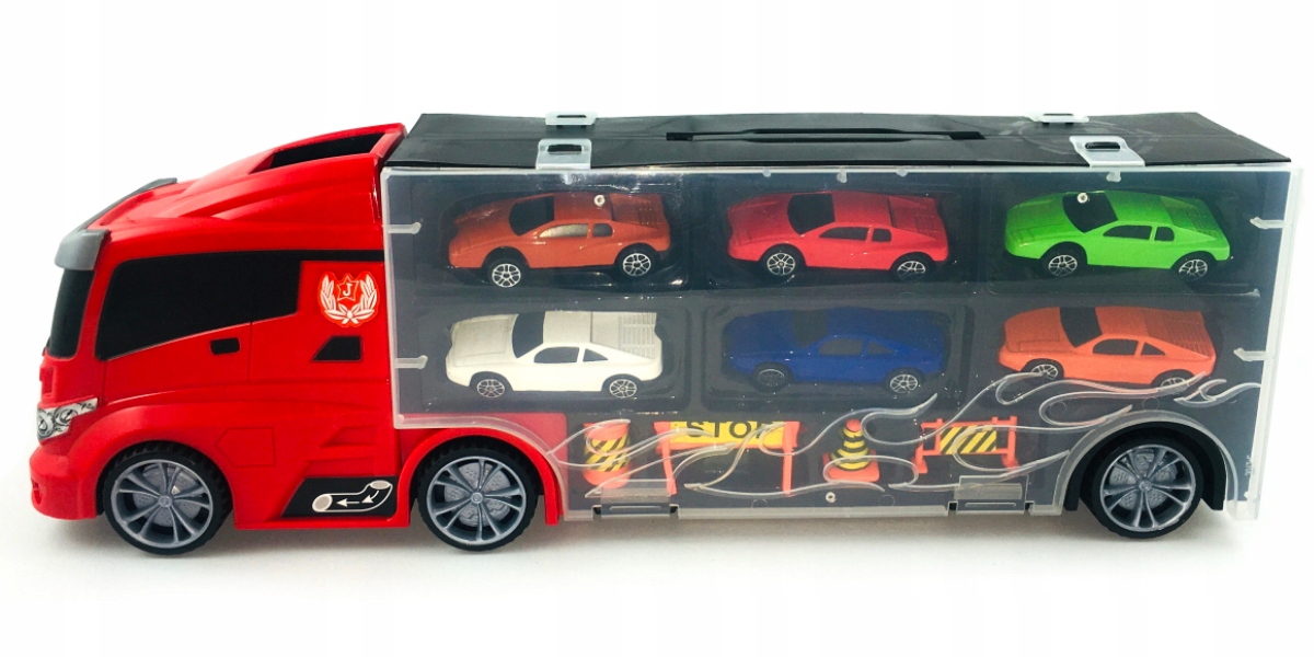 CIĘŻARÓWKA TIR NA RESORAKI WYRZUTNIA WALIZKA 1:64 Marka Dromader