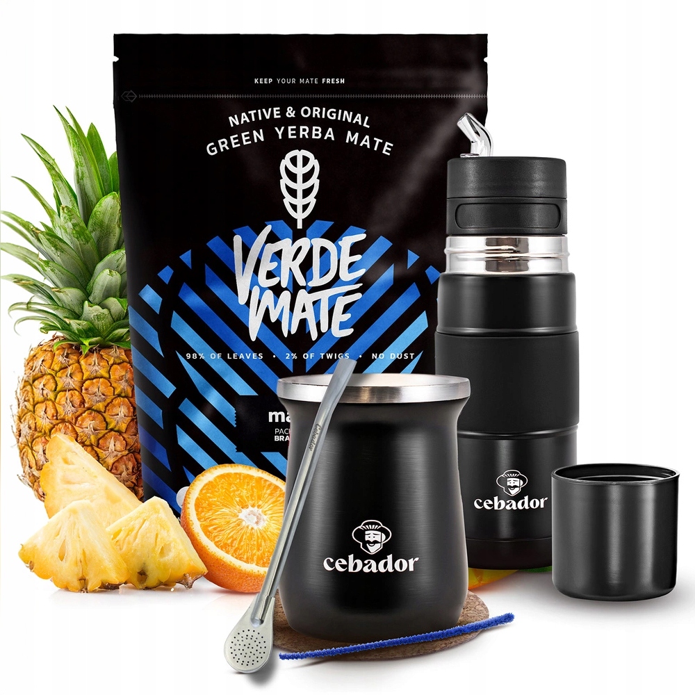 Sada Yerba Mate Verde Mate Más Iq Yerbomos X a TermoMatePRO 500 g 0,5 kg