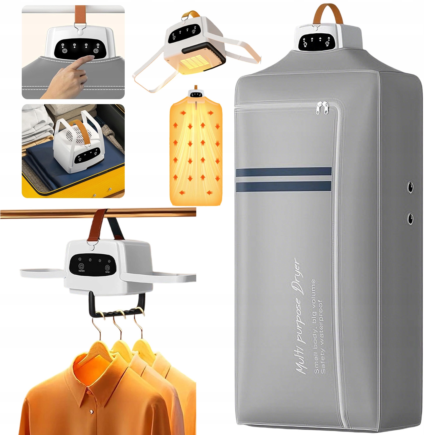 Oblečení Sušák Elektrická Sušák Pro Skládací Sušák Přenosná 600 W