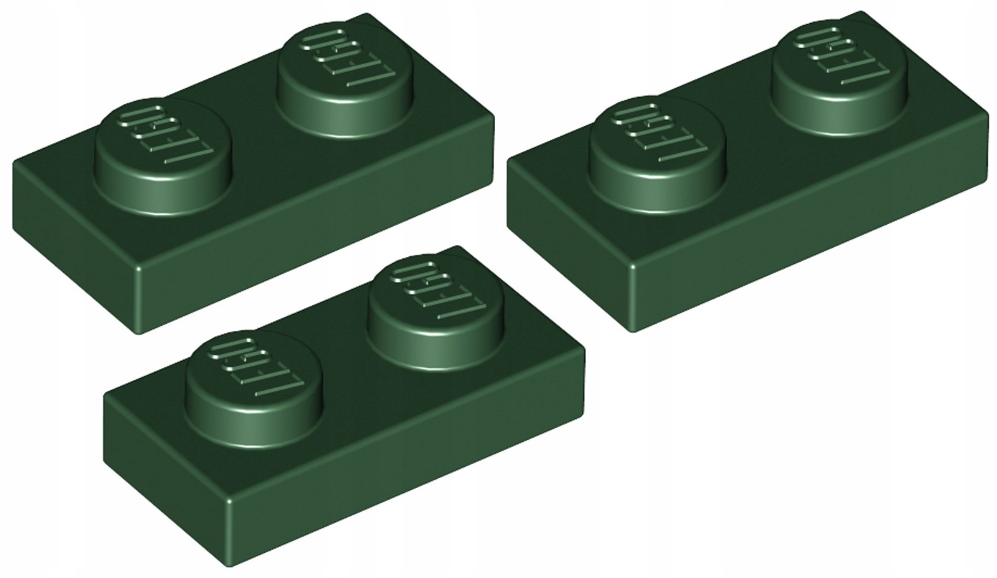 

Lego Płytka 1x2 Ciemno Zielona 3023/6013102 3szt