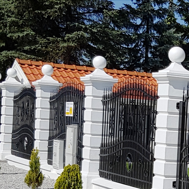 OGRODZENIA DWORKOWE,PRZĘSŁA,PAŁACOWE,SŁUP Maksymalna wysokość elementu 250 cm