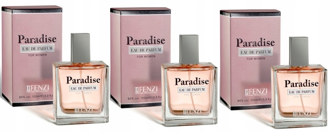 JFenzi Paradise Women 3x100ml Edp Dárek