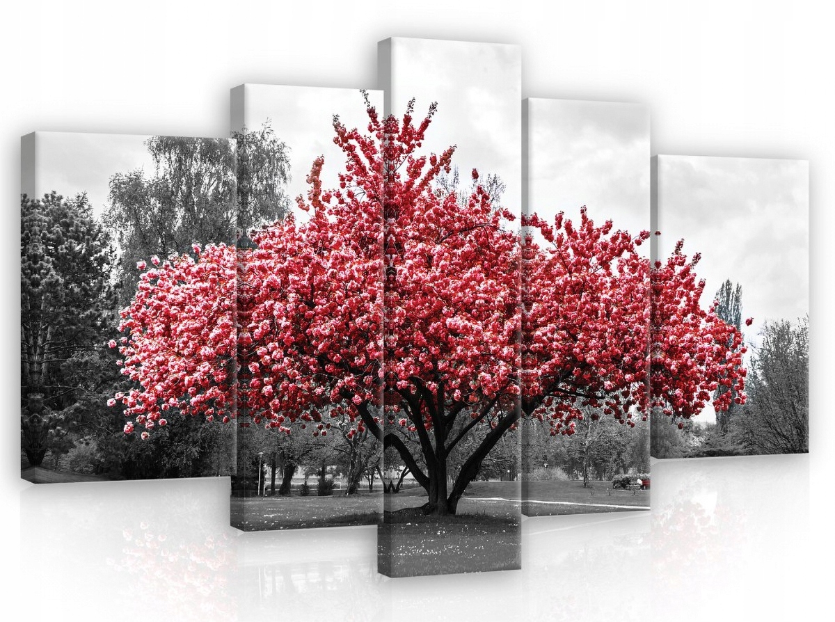 Obraz Na Plátne Canvas 170x100 Červený Strom