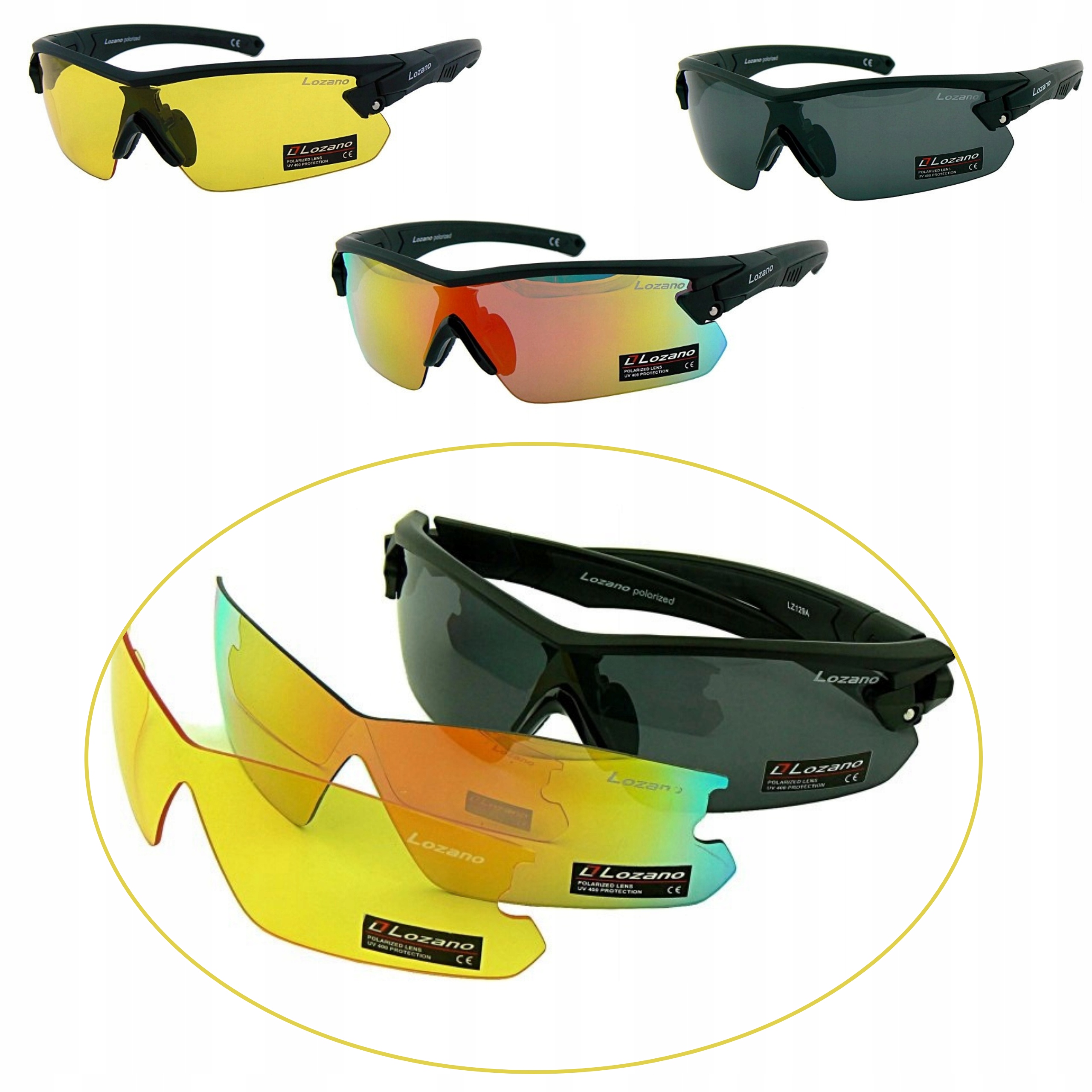 Polarizační Brýle Pro Řidiče Do Auta A Sportovce, Vyměnitelné Čočky