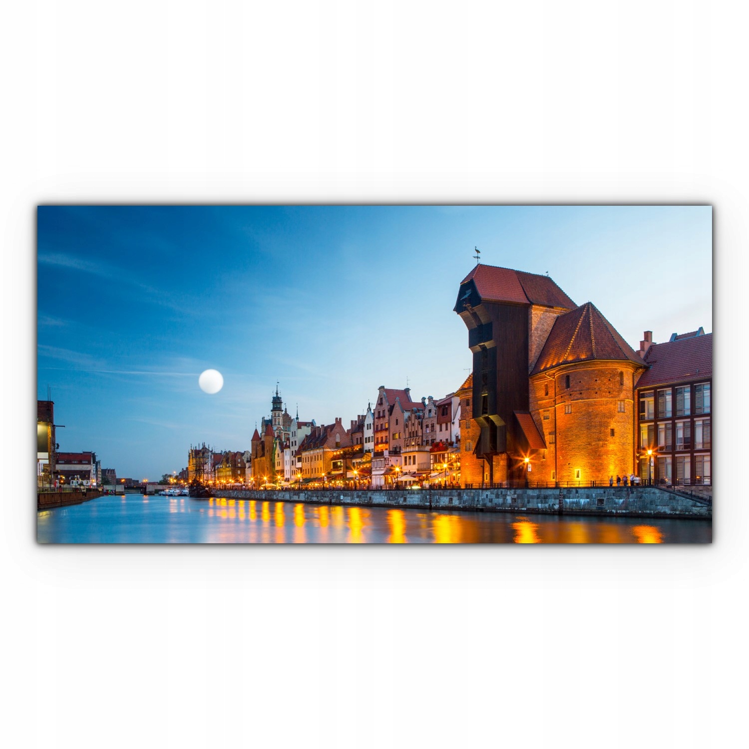 

Obraz płótno z foto 100x50 Rzeka Miasto Krajobraz